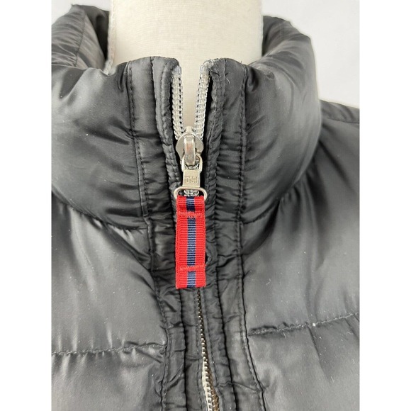 Tommy Hilfiger Black Puffer Jacket Juniors XL White Tag Early to Mid 00's - Picture 3 of 11